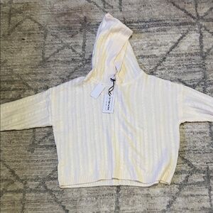 Divided Cream Hooded Sweater